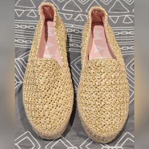 Manebi Woven Raffia Espadrilles Shoes Size 37 US Size 7
